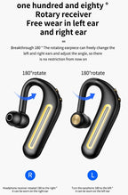Business Bluetooth Hands-free Earphone Comfortable Single Ear Wireless Headset Waterproof Sport Earbuds 48 Working Time Wireless HD Call Headphone Bluetooth 5.0 Earbuds Noise Isolating Clear Calls Sweat Resistance Lightweight HiFi Headphone Stevvex