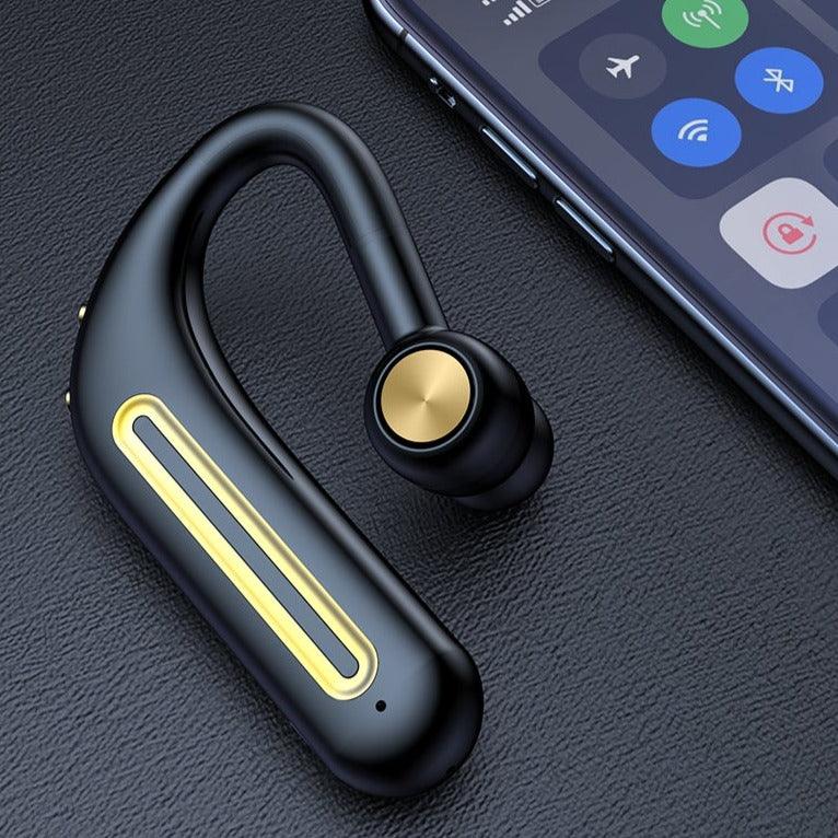 Business Bluetooth Hands-free Earphone Comfortable Single Ear Wireless Headset Waterproof Sport Earbuds 48 Working Time Wireless HD Call Headphone Bluetooth 5.0 Earbuds Noise Isolating Clear Calls Sweat Resistance Lightweight HiFi Headphone Stevvex