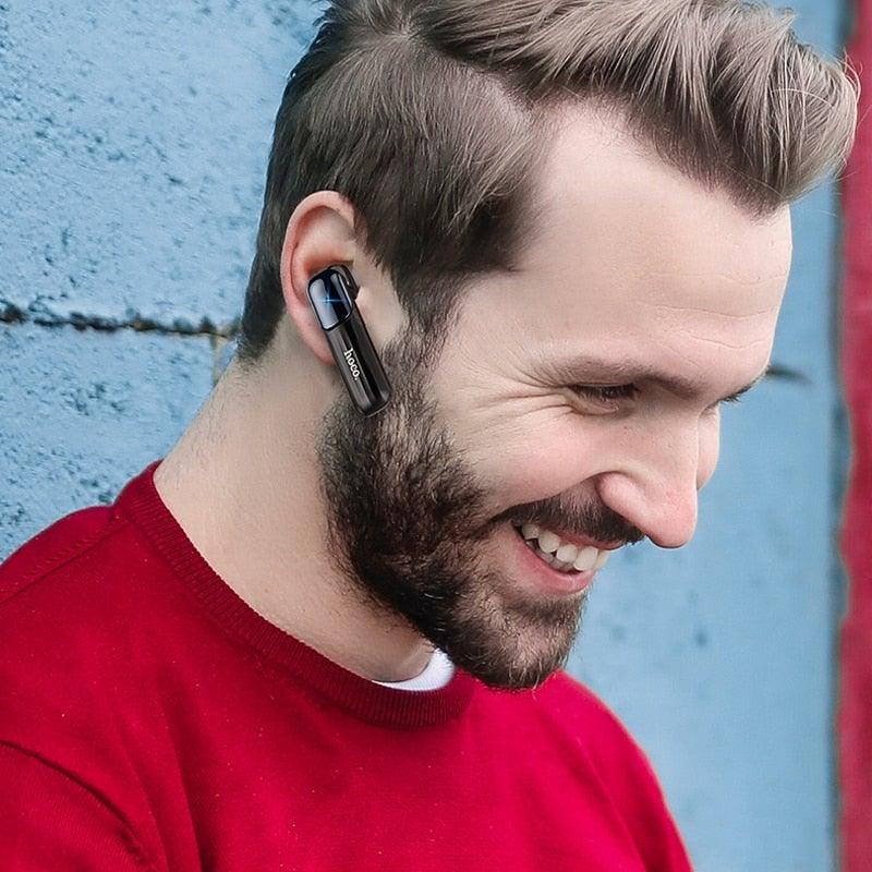 Business Bluetooth Headset Wireless Car Handsfree Headphones With Mic Hi-Res Audio Earphone For IPhone Xiaomi Samsung Bluetooth Over Ear Headphones, Wireless 5.0/Wired Headset, 55Hrs Playtime, Hi-Fi Stereo Deep Bass, Soft Earmuffs & Light Weight, Stevvex