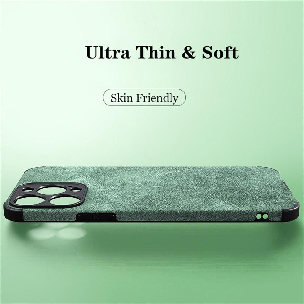 Business Iphone PU Leather Phone Case For iPhone 13 12 11 14 Pro Max Mini XR XS X Luxury Silicone Shockproof Soft Cover Ultra Thin Slim Leather Case Anti-Scratch Hard Back Cover for iPhone Stevvex
