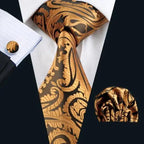 Business Luxury Men Silk Necktie Fashion Tie Sets For Men Wedding Party Wear Elegant Neck Tie Design For Men Soft Business Casual Suit Neckties Stevvex
