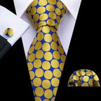Business Luxury Men Silk Necktie Fashion Tie Sets For Men Wedding Party Wear Elegant Neck Tie Design For Men Soft Business Casual Suit Neckties Stevvex