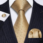 Business Luxury Men Silk Necktie Fashion Tie Sets For Men Wedding Party Wear Elegant Neck Tie Design For Men Soft Business Casual Suit Neckties Stevvex