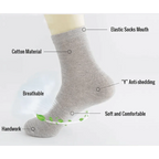 Business Simple White Cotton Socks 10 Pairs Men Breathable Socks Spring Summer Socks for Men Heavy Duty Reinforced Cotton Socks For Men Stevvex