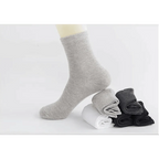 Business Simple White Cotton Socks 10 Pairs Men Breathable Socks Spring Summer Socks for Men Heavy Duty Reinforced Cotton Socks For Men Stevvex