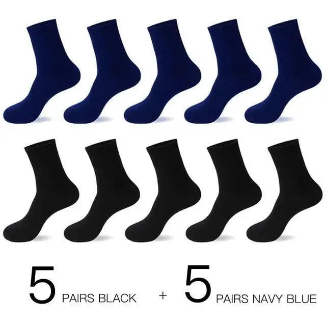 Business Simple White Cotton Socks 10 Pairs Men Breathable Socks Spring Summer Socks for Men Heavy Duty Reinforced Cotton Socks For Men Stevvex