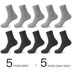 Business Simple White Cotton Socks 10 Pairs Men Breathable Socks Spring Summer Socks for Men Heavy Duty Reinforced Cotton Socks For Men Stevvex