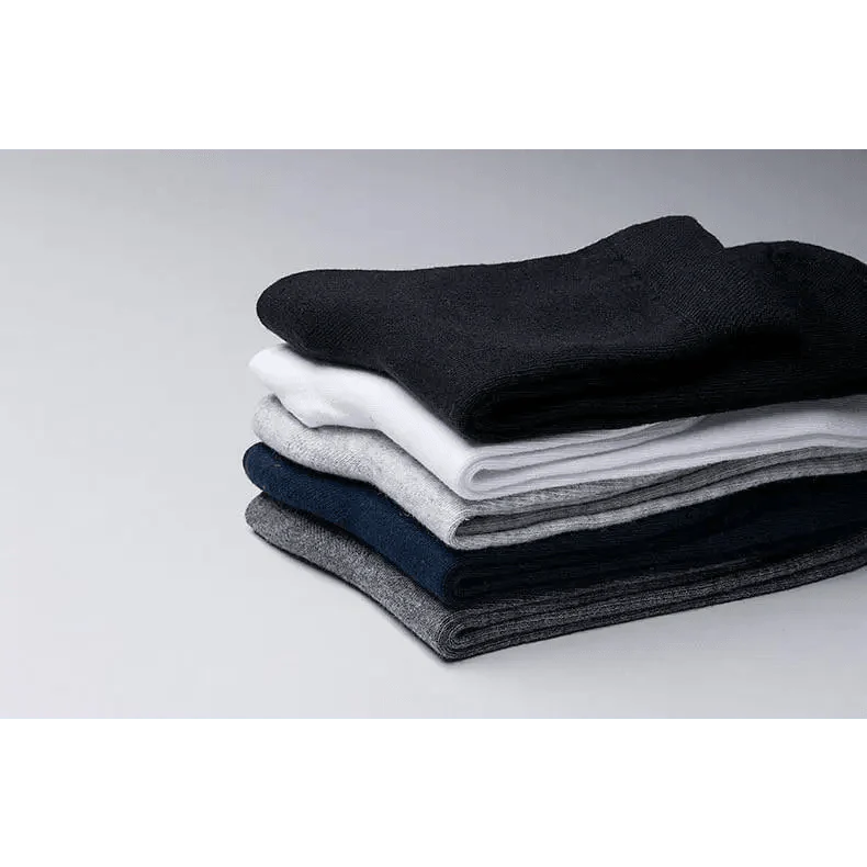 Business Simple White Cotton Socks 10 Pairs Men Breathable Socks Spring Summer Socks for Men Heavy Duty Reinforced Cotton Socks For Men Stevvex