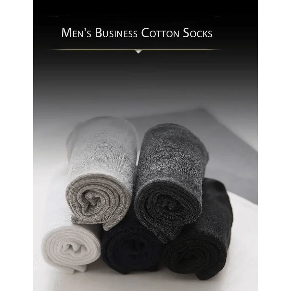 Business Simple White Cotton Socks 10 Pairs Men Breathable Socks Spring Summer Socks for Men Heavy Duty Reinforced Cotton Socks For Men Stevvex