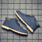 Business Soft Mens Boots Winter Shoes Waterproof Snow Boots With Warm Plush Winter Footwear Casual Boots Winter Hiking Boots Lining Outdoor Anti Slip Outdoor Sport Shoes
