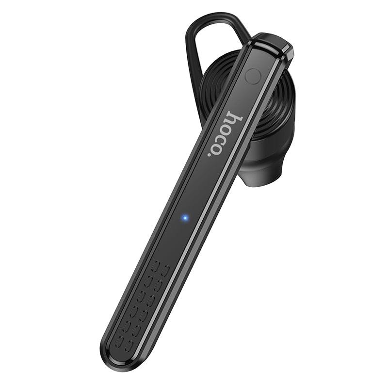 Business Style Bluetooth 5.1 Earphone Single Handsfree Wireless Bluetooth Headset Concise Wireless Earbuds With Microphone Bluetooth Over Ear Headphones, Wireless 5.0/Wired Headset, 55Hrs Playtime,Deep Bass, Soft Earmuffs & Light Weight, Stevvex