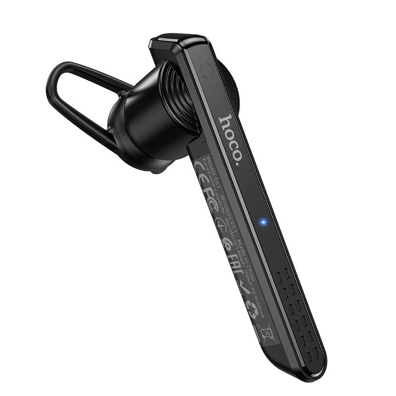 Business Style Bluetooth 5.1 Earphone Single Handsfree Wireless Bluetooth Headset Concise Wireless Earbuds With Microphone Bluetooth Over Ear Headphones, Wireless 5.0/Wired Headset, 55Hrs Playtime,Deep Bass, Soft Earmuffs & Light Weight, Stevvex