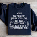 Busy Judging Others Sweatshirt Peachy Sunday