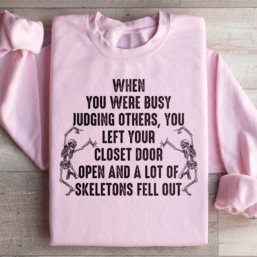 Busy Judging Others Sweatshirt Peachy Sunday