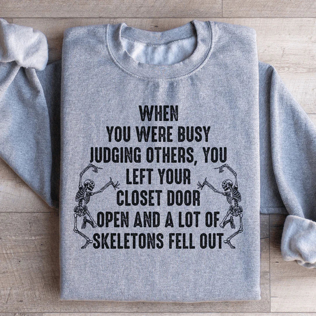 Busy Judging Others Sweatshirt Peachy Sunday