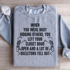 Busy Judging Others Sweatshirt Peachy Sunday