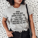 Busy Judging Others Tee Peachy Sunday