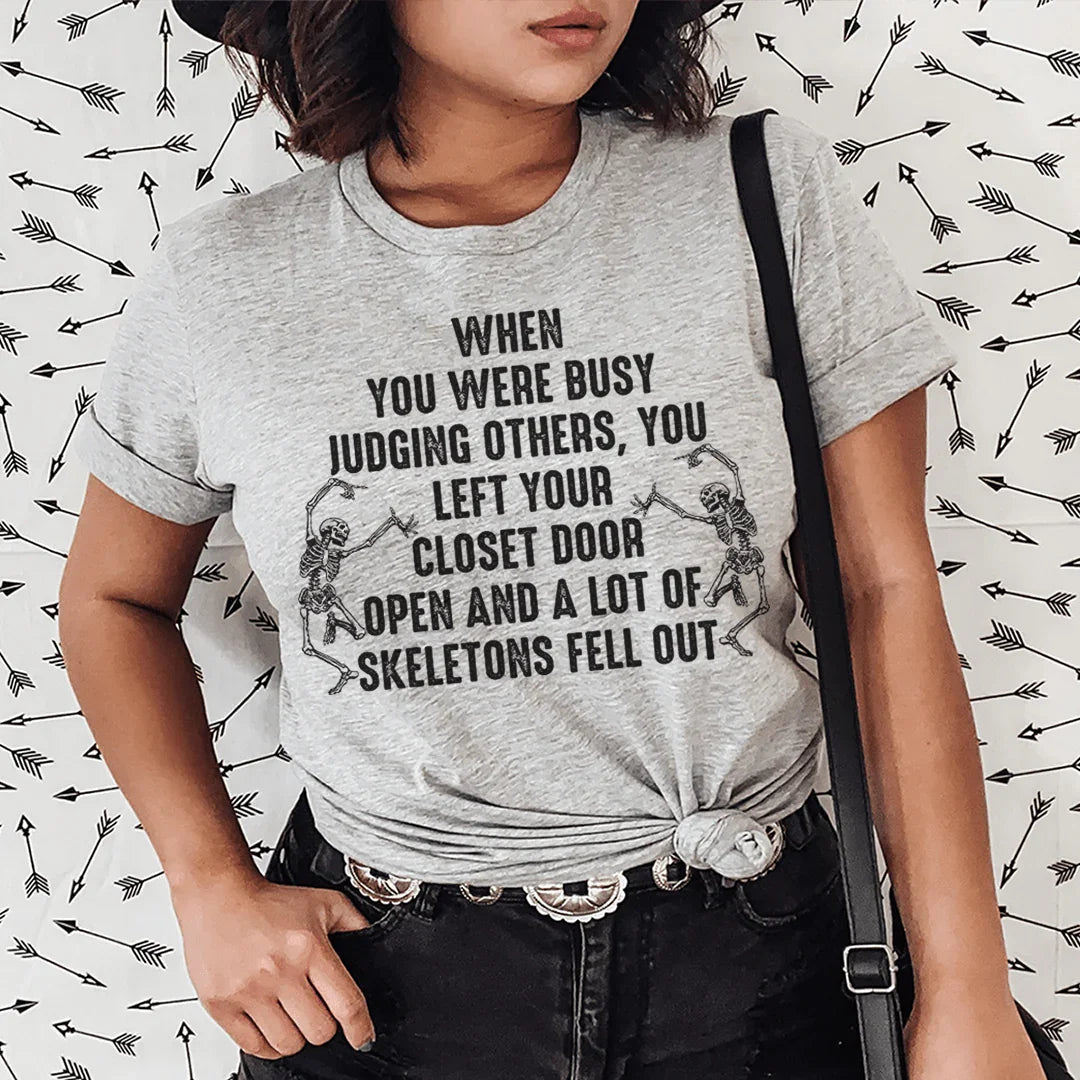 Busy Judging Others Tee Peachy Sunday