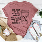 Butterflies And Rainbows Tee Peachy Sunday