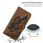 Butterfly Leather Flip Cover For Xiaomi Mi11 Redmi Note 9T 9 9A 9S 8 Pro 8A POCO X3 NFC M3 F3 10 Pro Lite Phone Wallet Book Case Retro Leather Flip Magnetic Mobile Phone Case Stevvex