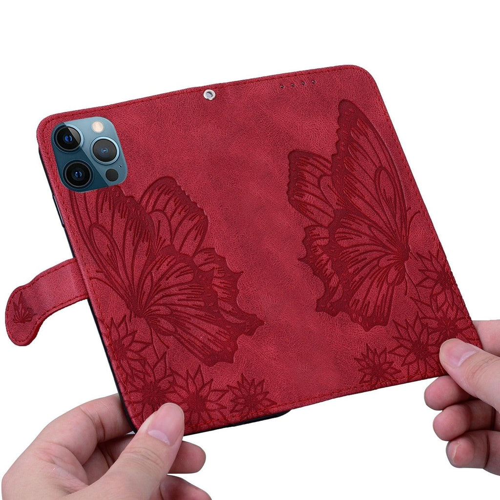 Butterfly Leather Flip Cover For Xiaomi Mi11 Redmi Note 9T 9 9A 9S 8 Pro 8A POCO X3 NFC M3 F3 10 Pro Lite Phone Wallet Book Case Retro Leather Flip Magnetic Mobile Phone Case Stevvex