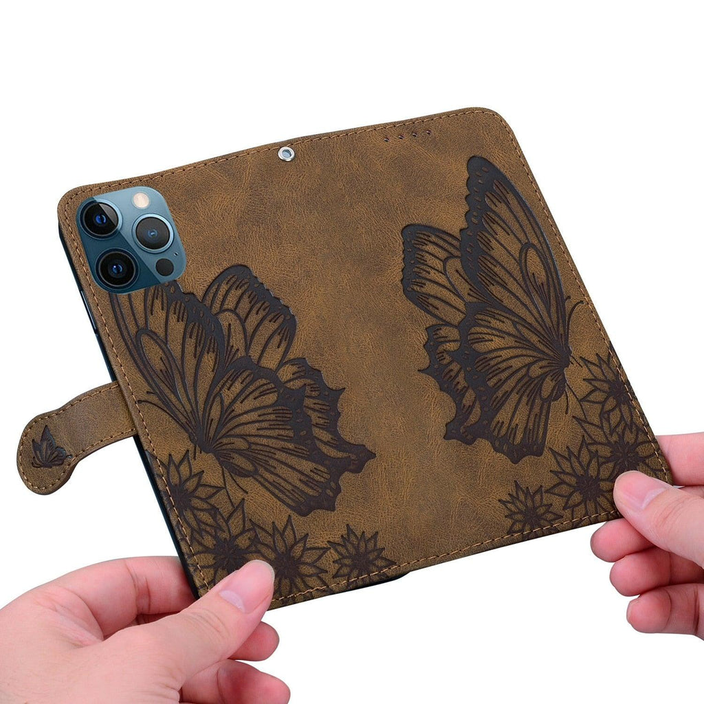 Butterfly Leather Flip Cover For Xiaomi Mi11 Redmi Note 9T 9 9A 9S 8 Pro 8A POCO X3 NFC M3 F3 10 Pro Lite Phone Wallet Book Case Retro Leather Flip Magnetic Mobile Phone Case Stevvex