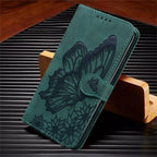 Butterfly Leather Flip Cover For Xiaomi Mi11 Redmi Note 9T 9 9A 9S 8 Pro 8A POCO X3 NFC M3 F3 10 Pro Lite Phone Wallet Book Case Retro Leather Flip Magnetic Mobile Phone Case Stevvex