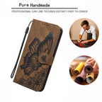 Butterfly Leather Flip Cover For Xiaomi Mi11 Redmi Note 9T 9 9A 9S 8 Pro 8A POCO X3 NFC M3 F3 10 Pro Lite Phone Wallet Book Case Retro Leather Flip Magnetic Mobile Phone Case Stevvex