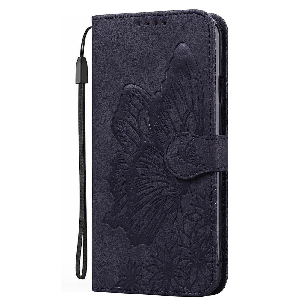 Butterfly Leather Flip Cover For Xiaomi Mi11 Redmi Note 9T 9 9A 9S 8 Pro 8A POCO X3 NFC M3 F3 10 Pro Lite Phone Wallet Book Case Retro Leather Flip Magnetic Mobile Phone Case Stevvex
