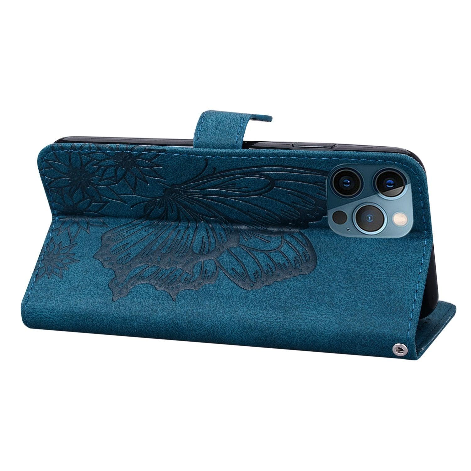 Butterfly Leather Flip Cover For Xiaomi Mi11 Redmi Note 9T 9 9A 9S 8 Pro 8A POCO X3 NFC M3 F3 10 Pro Lite Phone Wallet Book Case Retro Leather Flip Magnetic Mobile Phone Case Stevvex