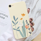 Butterfly Pattern Design Trendy Mobile Phone Case Protective Case For iPhone 7 8 SE 2020 Flower Cartoon Celular Case For iPhone7 8 SE2020 se 2020 se2020 A1778 A1660 A1779 Silicon Matte TPU Cover Stevvex