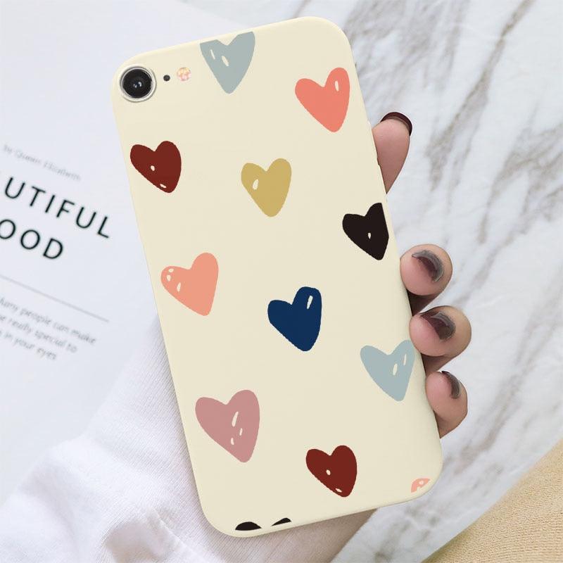 Butterfly Pattern Design Trendy Mobile Phone Case Protective Case For iPhone 7 8 SE 2020 Flower Cartoon Celular Case For iPhone7 8 SE2020 se 2020 se2020 A1778 A1660 A1779 Silicon Matte TPU Cover Stevvex