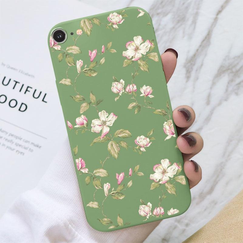 Butterfly Pattern Design Trendy Mobile Phone Case Protective Case For iPhone 7 8 SE 2020 Flower Cartoon Celular Case For iPhone7 8 SE2020 se 2020 se2020 A1778 A1660 A1779 Silicon Matte TPU Cover Stevvex