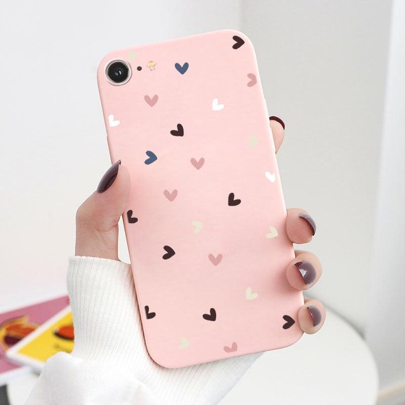 Butterfly Pattern Design Trendy Mobile Phone Case Protective Case For iPhone 7 8 SE 2020 Flower Cartoon Celular Case For iPhone7 8 SE2020 se 2020 se2020 A1778 A1660 A1779 Silicon Matte TPU Cover Stevvex