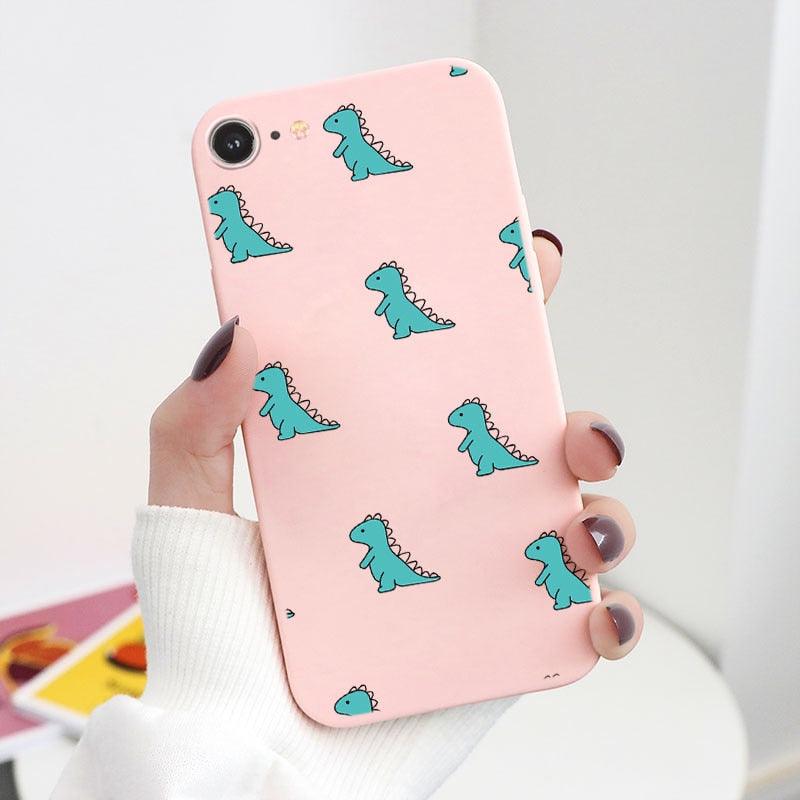 Butterfly Pattern Design Trendy Mobile Phone Case Protective Case For iPhone 7 8 SE 2020 Flower Cartoon Celular Case For iPhone7 8 SE2020 se 2020 se2020 A1778 A1660 A1779 Silicon Matte TPU Cover Stevvex