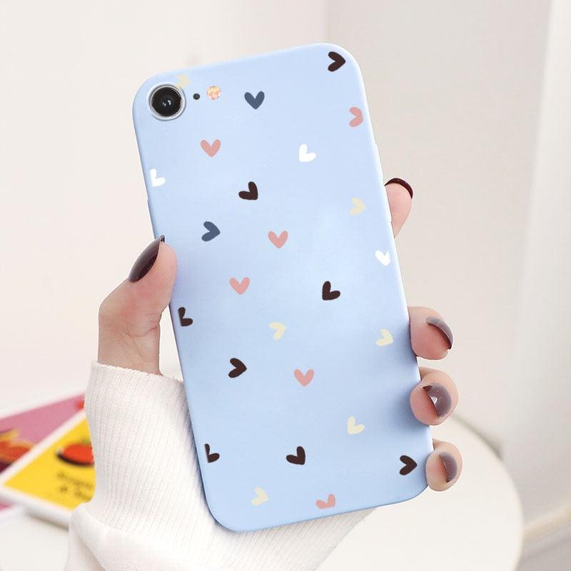 Butterfly Pattern Design Trendy Mobile Phone Case Protective Case For iPhone 7 8 SE 2020 Flower Cartoon Celular Case For iPhone7 8 SE2020 se 2020 se2020 A1778 A1660 A1779 Silicon Matte TPU Cover Stevvex