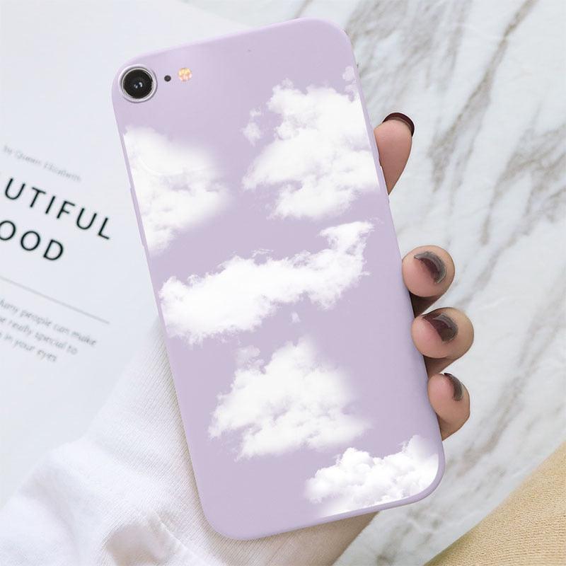 Butterfly Pattern Design Trendy Mobile Phone Case Protective Case For iPhone 7 8 SE 2020 Flower Cartoon Celular Case For iPhone7 8 SE2020 se 2020 se2020 A1778 A1660 A1779 Silicon Matte TPU Cover Stevvex