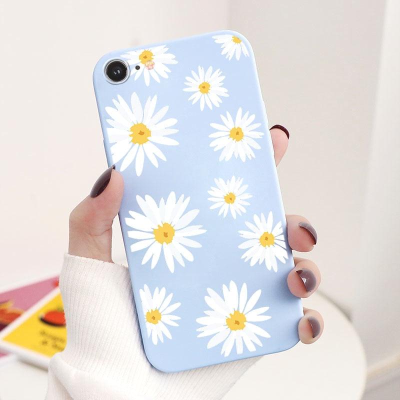 Butterfly Pattern Design Trendy Mobile Phone Case Protective Case For iPhone 7 8 SE 2020 Flower Cartoon Celular Case For iPhone7 8 SE2020 se 2020 se2020 A1778 A1660 A1779 Silicon Matte TPU Cover Stevvex