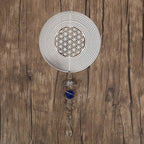 Butterfly Wind Spinner Hanging With Gazing Ball Spiral Tail 3D Metal Rotating Outdoor Stainless Steel Butterfly Metal Wind Chime Christmas Pendant Hanging Spiral Wind-chimes Garden Yard Home Decor Stevvex