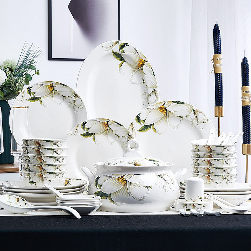 Ceramic Bowls And Saucers Set Bone China Bowls And Plates Pi-Mart