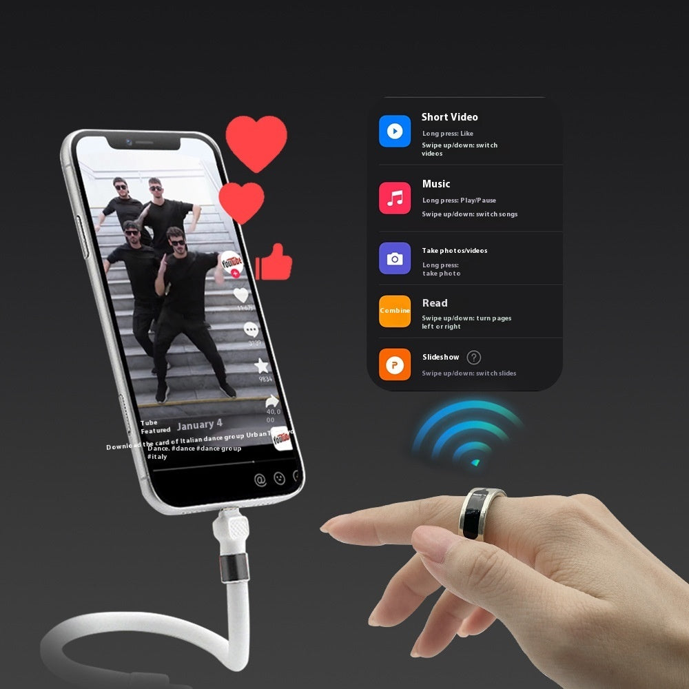 X3 Smart Waterproof Bluetooth Sports Health Ring Sleep Remote Control Pi-Mart