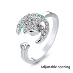 Rotating Four-Leaf Ring - SJB-DIAMOND ELITES