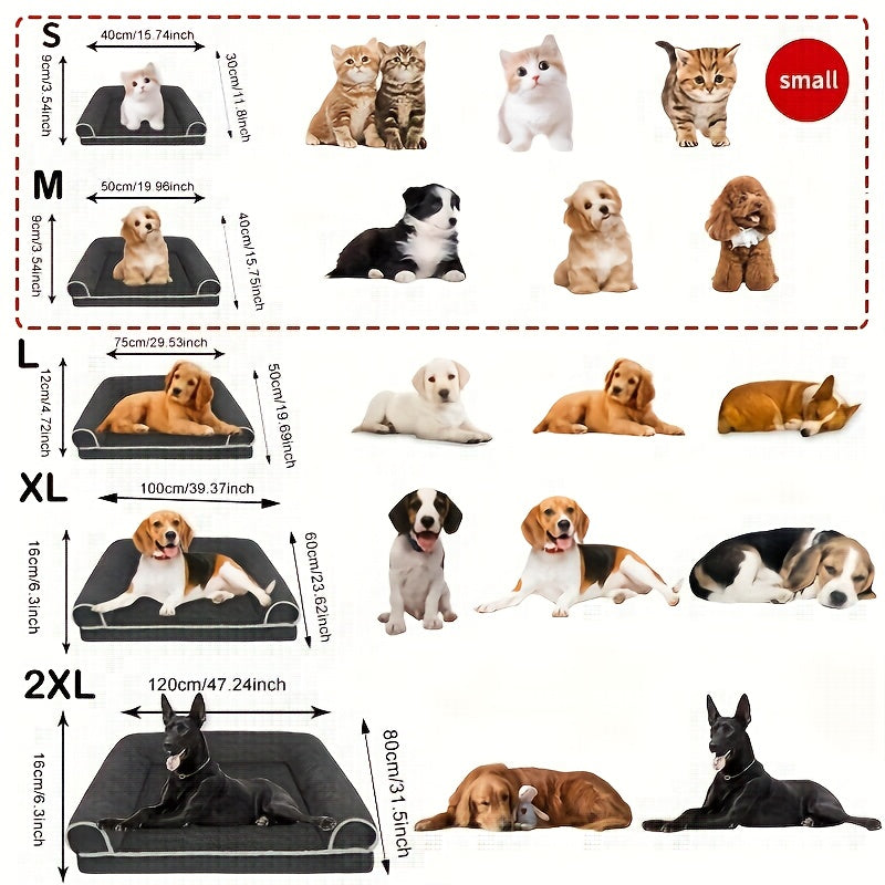 New Dog Sofa Pet Dog Bed Cat Bed Deep Sleep Dog House Square Thickened Warm Dog Mat Small Medium Large Dog House Pet Supplies Breathable Blanket Pet Dog Bed Dog Sofa Dog Bed Dog House Pet Supplies Accessories Lootquake LLC