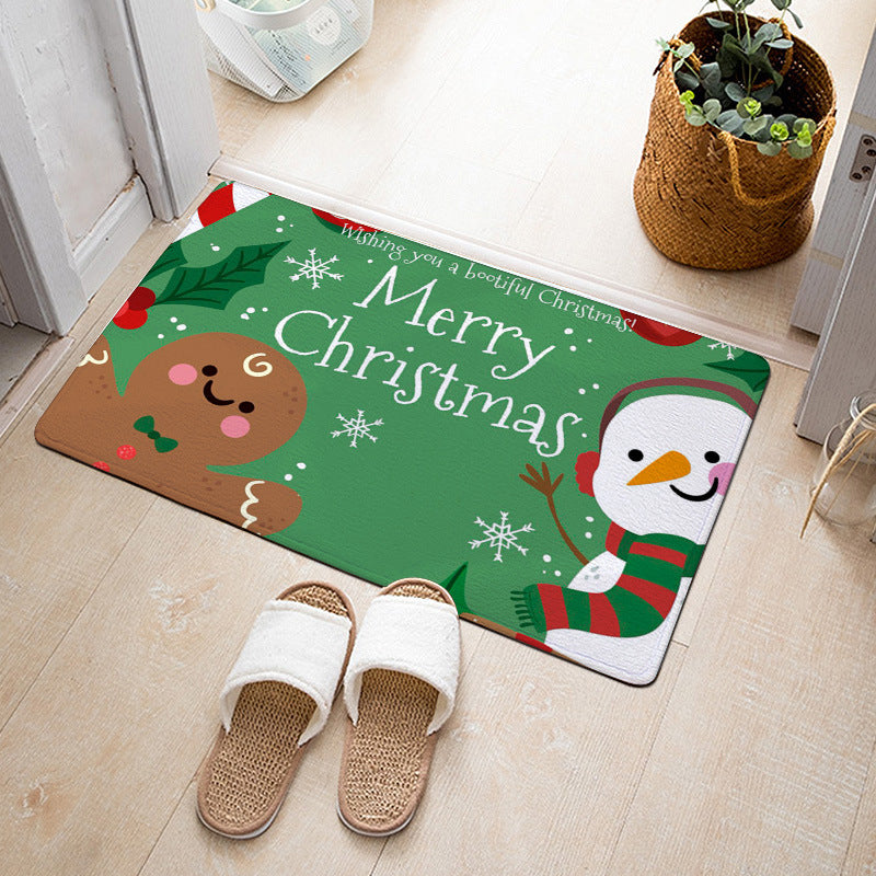 Christmas Floor Mat Bedroom Bathroom Home Absorbent Non-slip Pi-Mart