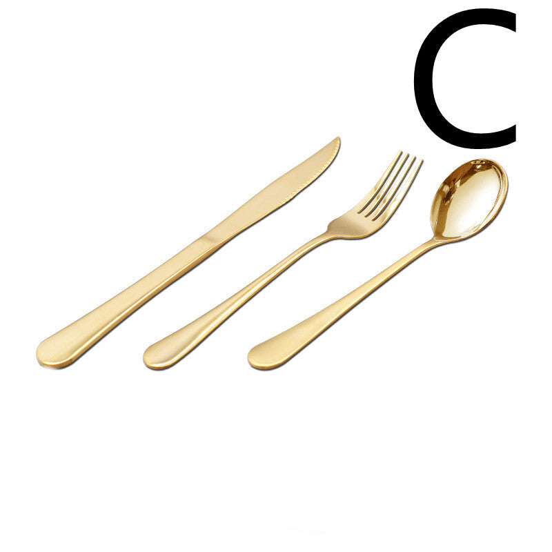 Thickened Stainless Steel Steak Knife And Fork Set Pi-Mart