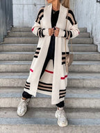 Women Stripe Sweater Casual Wear Pi-Mart