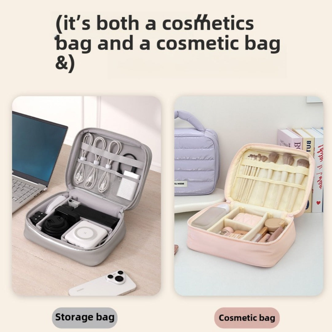 Travel Cable Organizer Pouch, Data Cable Bag Large Capacity, Travel Power Bank Digital Product Storage Bag, Multifunctional Cosmetic Bag - SJB-DIAMOND ELITES