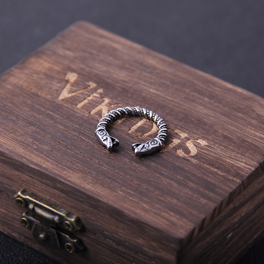 Men's Viking Dragon Statement Rings Pi-Mart