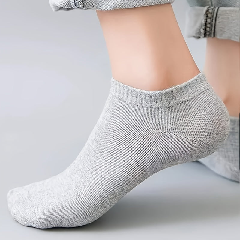 15 Pairs Unisex Low Cut Socks - Fashionable Solid Colors, Ultra-Soft & Featherweight - Ideal for Everyday Wear, Versatile Ladies & Gents Stockings & Hosiery Value Pack Lootquake LLC