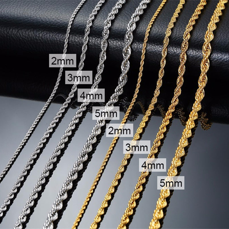 Minimalist Men Ropes Long Necklace Pi-Mart